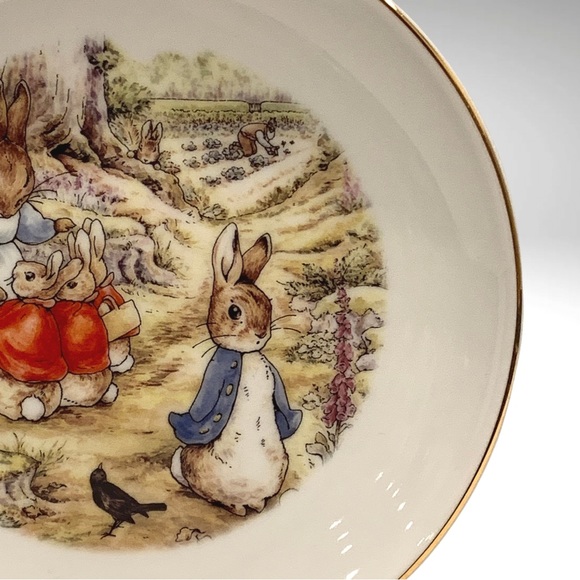 Peter Rabbit Plate Beatrix Potter Decorative Porcelain Reutter Porzellan Germany - Picture 3 of 6